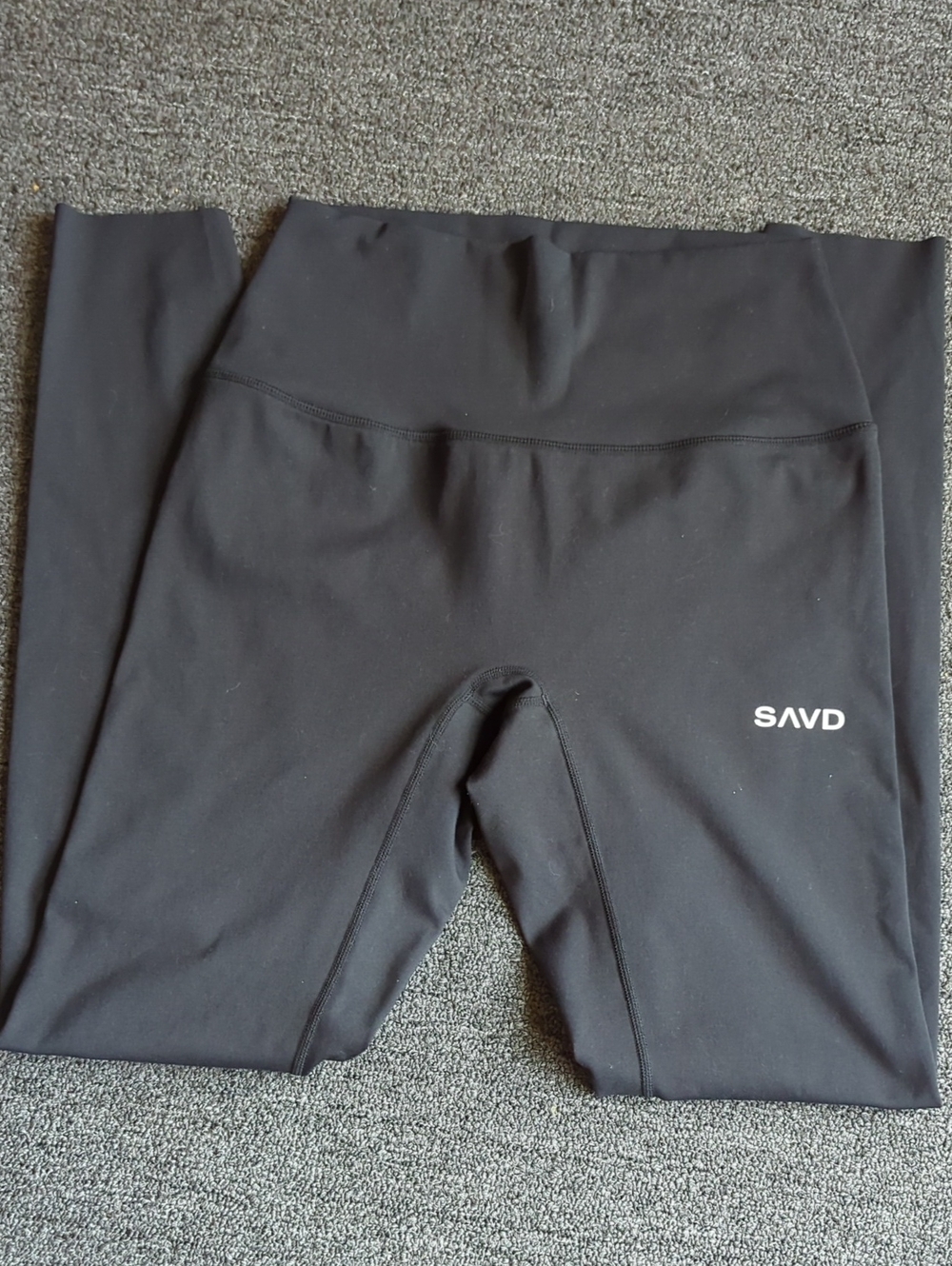SAVD Black High-Waist Leggings